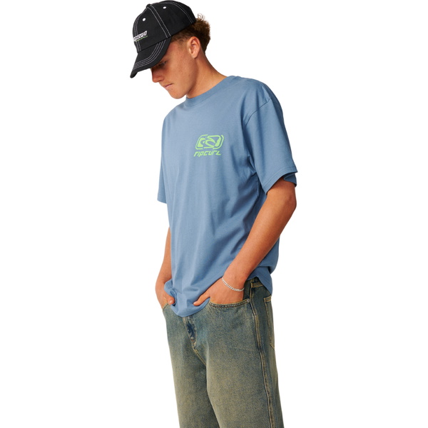 2026 Rip Curl M&auml;nner Archiv Gerissenes T-Shirt 12PMTE - Bluefin